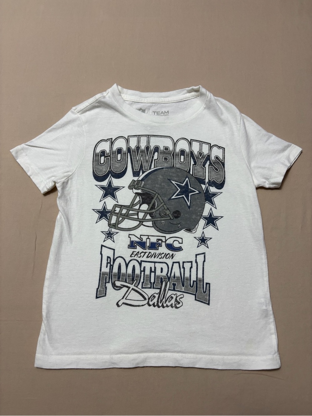 Team Apparel White Dallas Cowboys Graphic Kids Tee Size Small 6-7